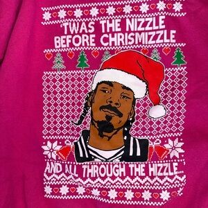 Snoop Dogg Twas The Nizzle Before Chrismizzle Sweatshirt Size 2XL
